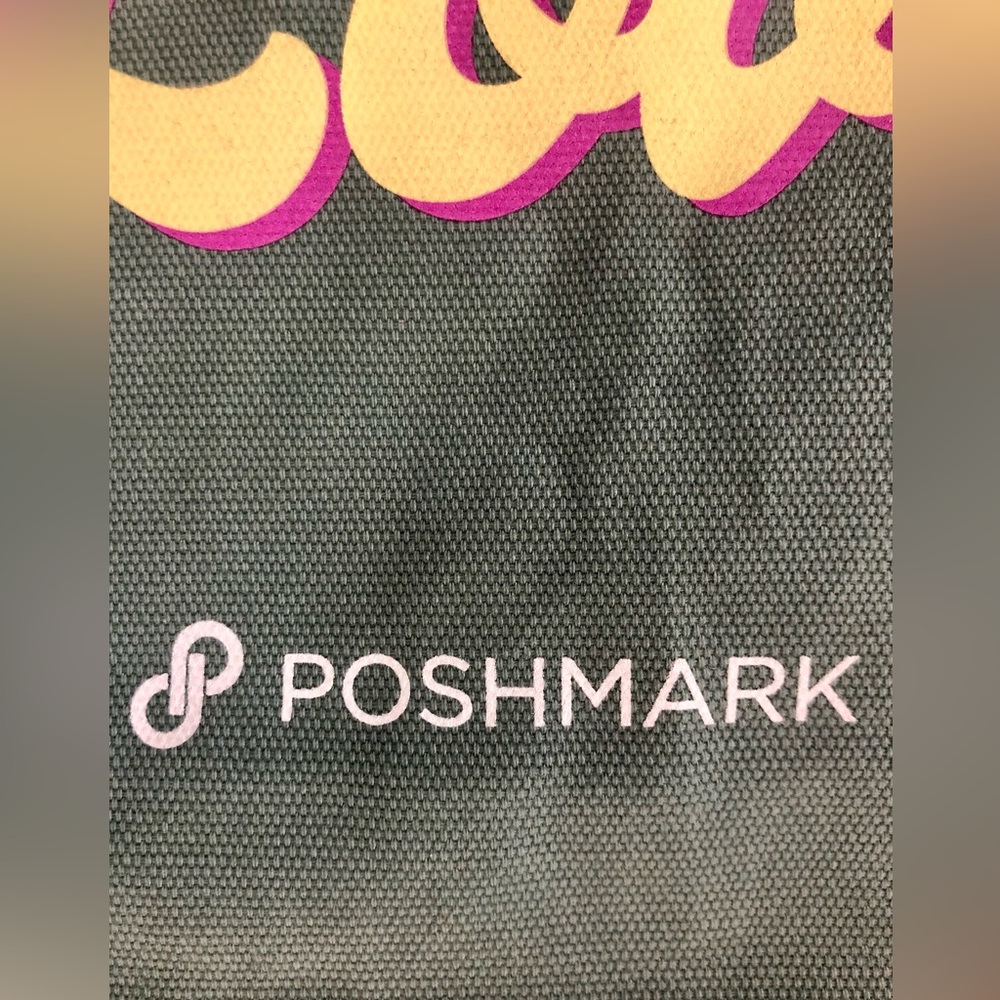 POSHMARK Signature Tote Bag/RED/NEW - Picture 4 of 6